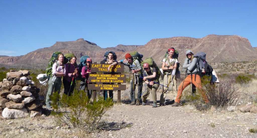 backpacking camp for teens in texas